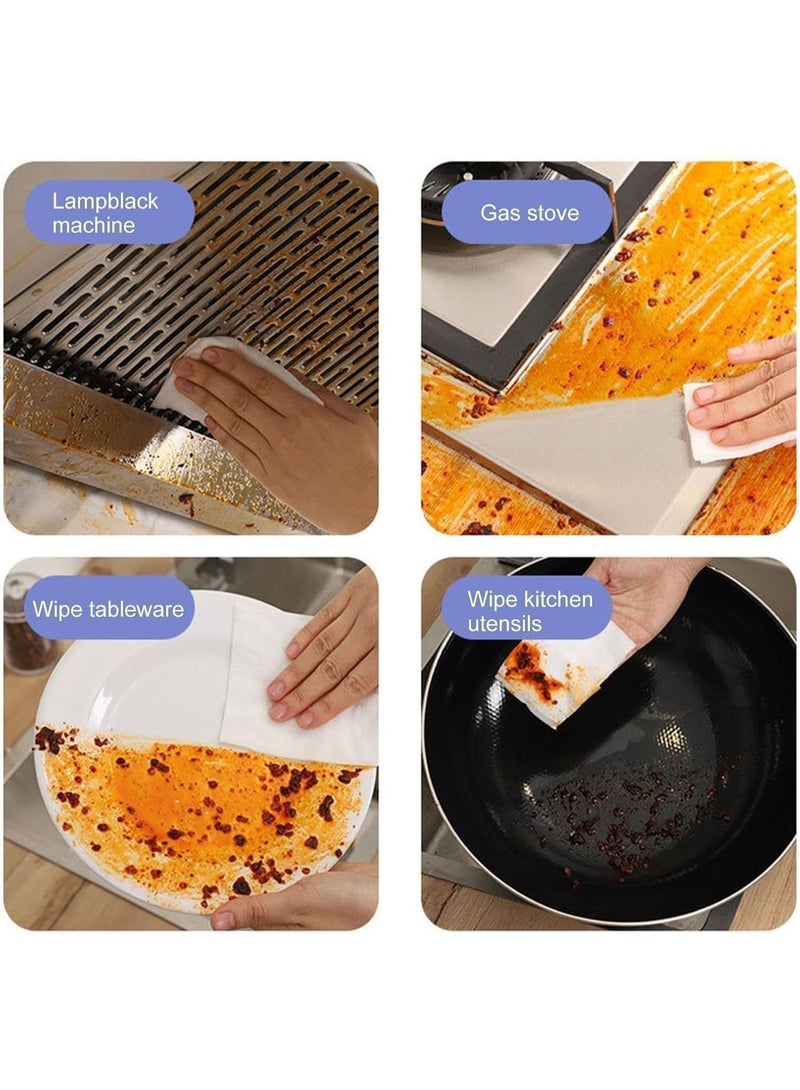 مناديل تنظيف المطبخ الرطبة – عبوة واحدة (80 قطعة)، مناديل تنظيف مخصصة للمطبخ والفرن، تنظيف فعّال وإزالة قوية للدهون، آمنة على البشرة – برائحة الليمون. - Image 5